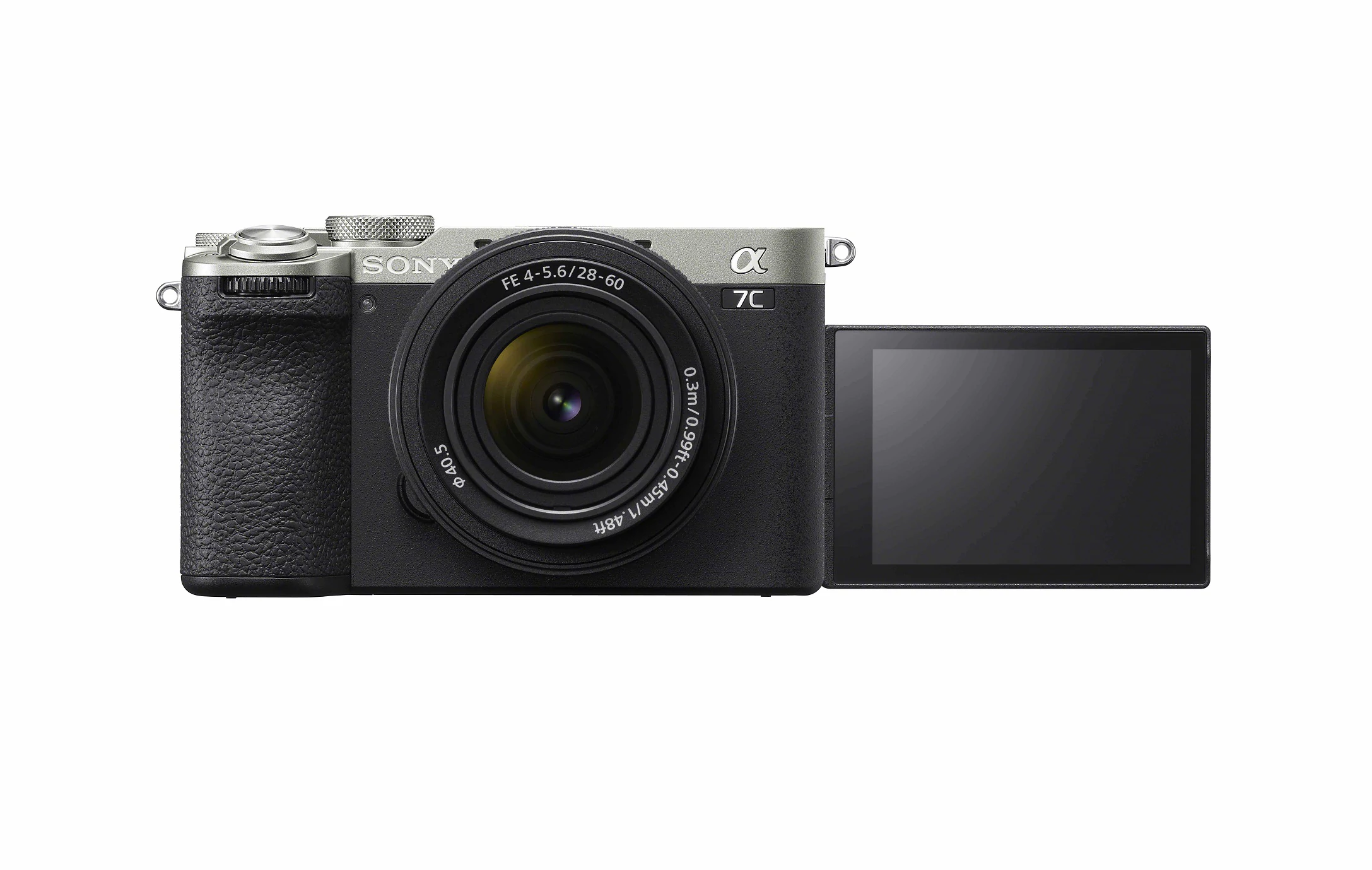 Pic A7CII SEL2860 front flipscreen silver 02 | Alpha 7C II | โซนี่ เปิดจองกล้องในตระกูล Alpha 7C Series 2 รุ่นใหม่ล่าสุด