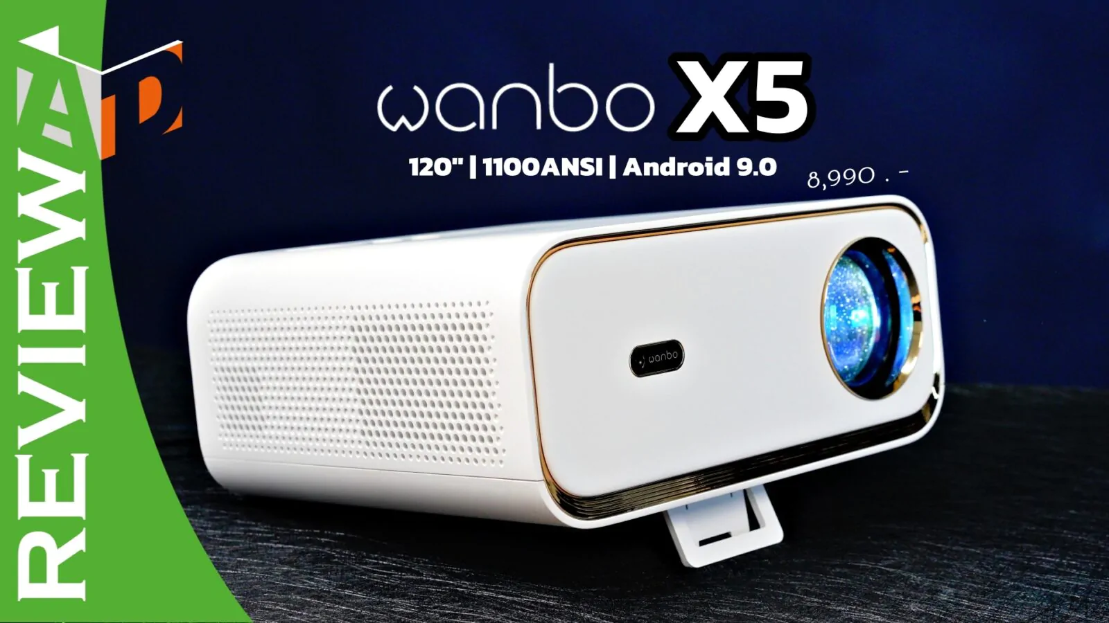 รีวิว Wanbo X5 โปรเจคเตอร์ 120 นิ้ว ใช้ง่าย ตัวจบในงบแปดพัน ปรับภาพให้อัตโนมัติ 1 Wanbo X5 Review | Review | รีวิว Wanbo X5 โปรเจคเตอร์ 120 นิ้ว ใช้ง่าย ตัวจบในงบแปดพัน ปรับภาพให้อัตโนมัติ