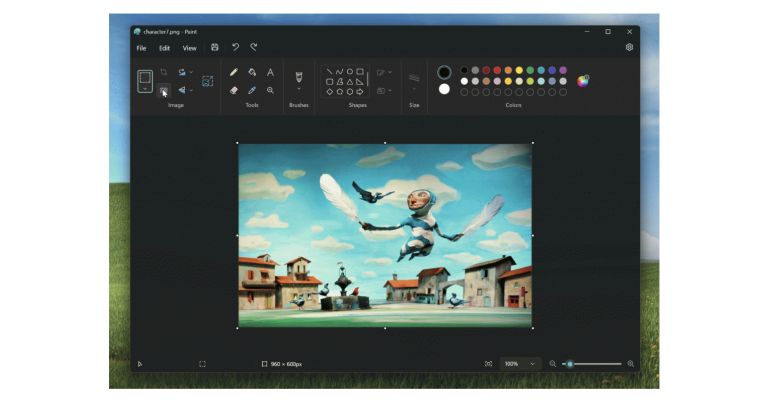 Microsoft เริ่มทดสอบฟีเจอร์ลบพื้นหลังในแอป Paint