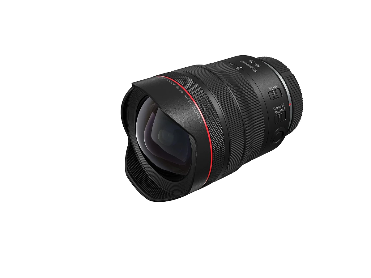 แคนนอน เปิดตัวเลนส์ซูมสำหรับกล้องฟูลเฟรมที่กว้างที่สุดในโลก 1 Canon announced the RF10 20mm f 4L IS STM Front Slant with cap | Canon | แคนนอน เปิดตัวเลนส์ซูมสำหรับกล้องฟูลเฟรมที่กว้างที่สุดในโลก