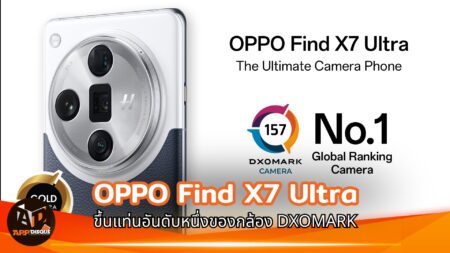 แชมป์หน้าใหม่! OPPO Find X7 Ultra ขึ้นแท่นอันดับหนึ่งกล้องสมาร์ตโฟนโดย DXOMARK