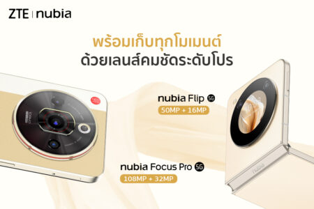 nubia Flip 5G สมาร์ตโฟนจอพับรุ่นแรกในไทย ที่ราคาต่ำกว่า 20,000