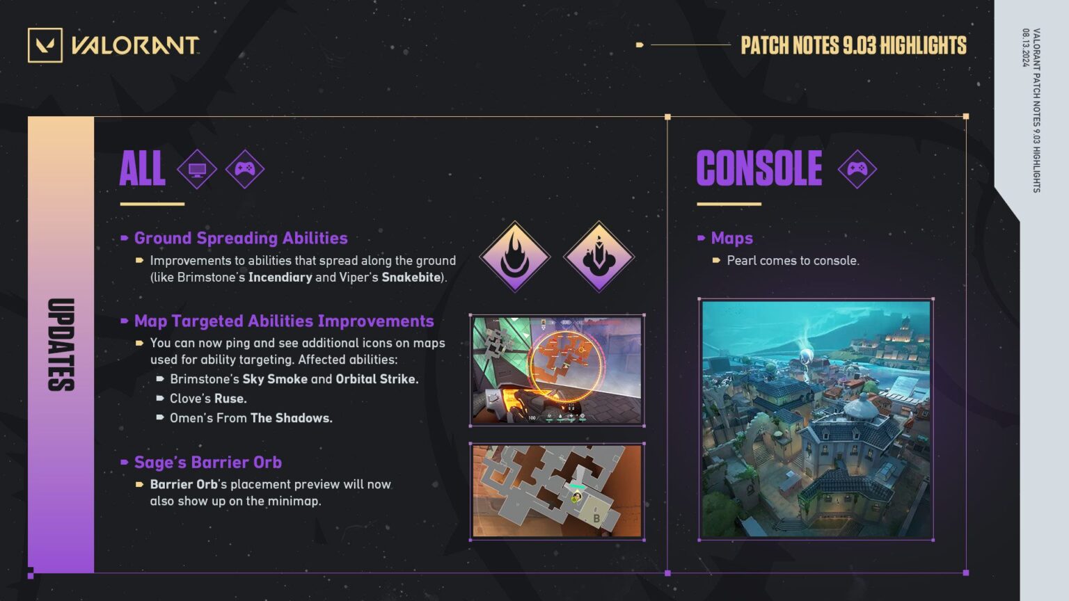 Valorant Update ใหม่ปรับสมดุลพร้อมเพิ่มแผนที่ใน Console!