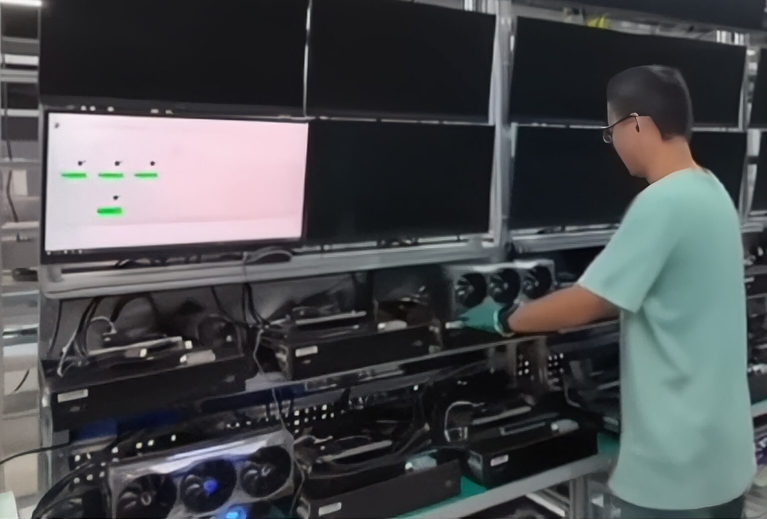 หลุดภาพการ์ดจอตัวโหด GeForce RTX 5090 ที่อยู่ระหว่างการทดสอบ จากโรงงานของ ZOTAC