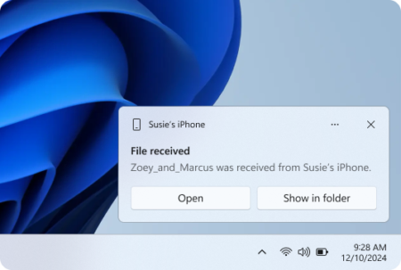 ต่อต้านไม่ได้ก็ต้องเข้าร่วม Windows จะสามารถรับส่งไฟล์แบบ AirDrop กับ iPhone ได้แล้ว