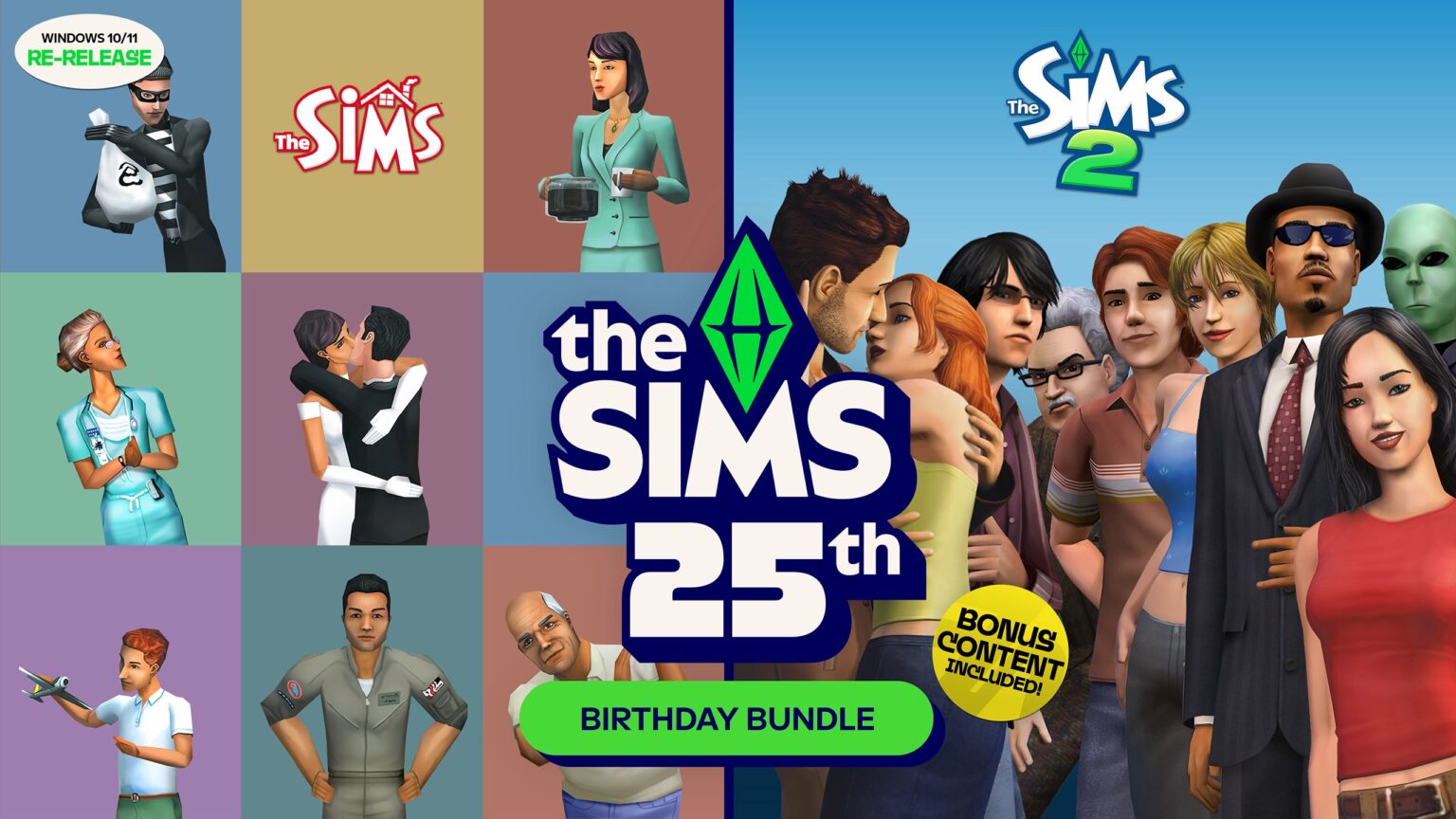 The Sims และ The Sims 2 วางขายในหน้าร้านค้า Steam ในชุด The Sims 25th Birthday Bundle