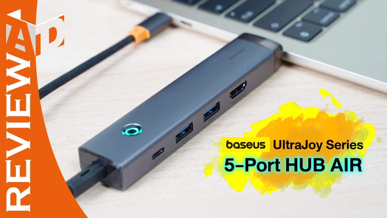 รีวิว Baseus UltraJoy Series 5-Port HUB AIR – ฮับ 5 พอร์ตขยาย Type-C พร้อมปุ่มเปิดปิดจอที่เชื่อมต่อได้ทันที ไม่ต้องถอดสาย