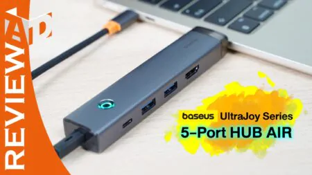 รีวิว Baseus UltraJoy Series 5-Port HUB AIR – ฮับ 5 พอร์ตขยาย Type-C พร้อมปุ่มเปิดปิดจอที่เชื่อมต่อได้ทันที ไม่ต้องถอดสาย