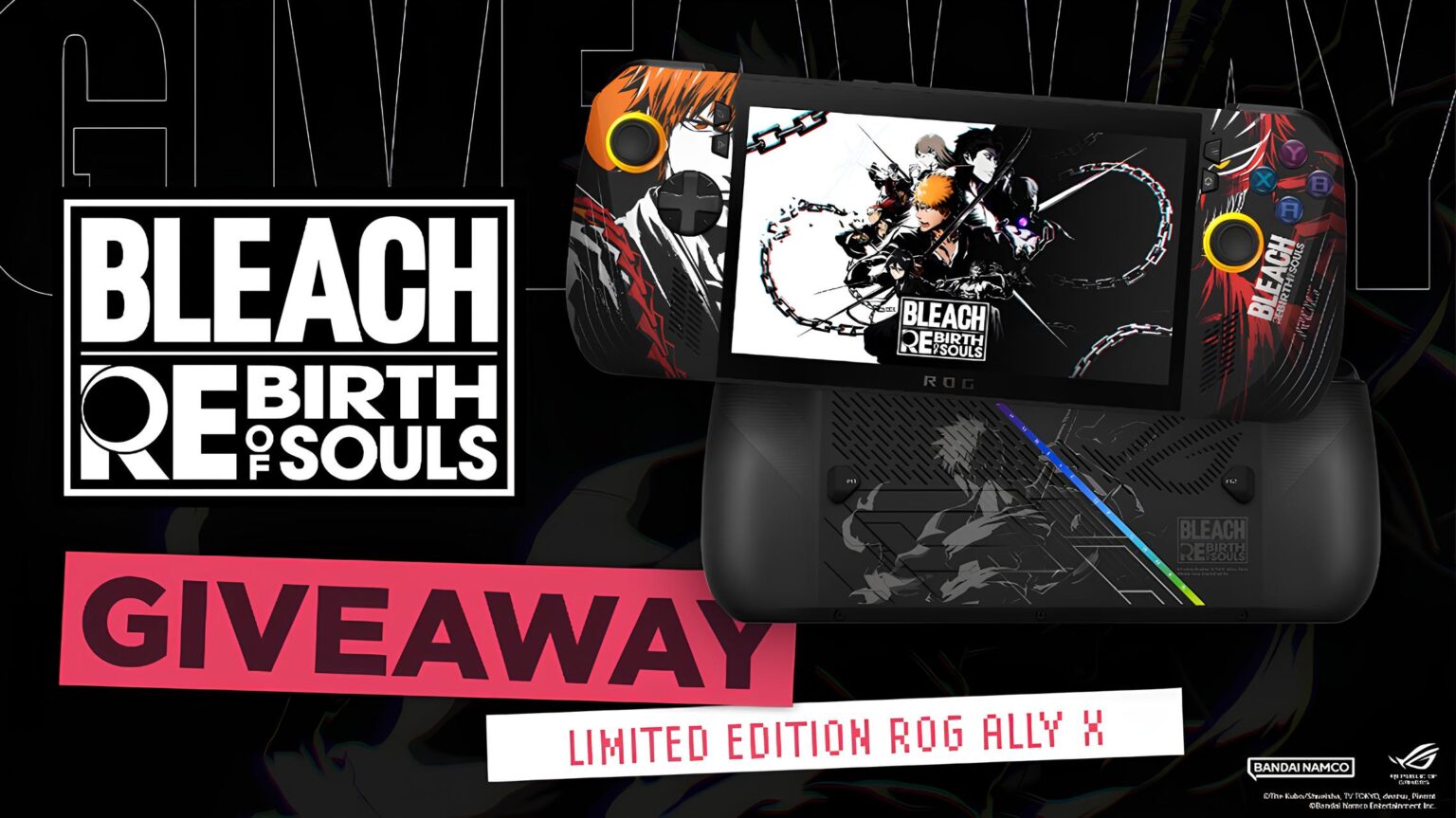 ลุ้นรับคอนโซลเกม ROG Ally X รุ่นลิมิเต็ด! ฉลองการวางจำหน่ายเกม BLEACH Rebirth of Souls!