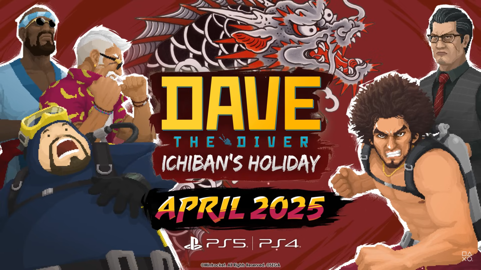 Dave the Diver ประกาศ DLC ใหม่ Ichiban’s Holiday ร่วมกับ Like a Dragon วันที่ 10 เมษายน 2025