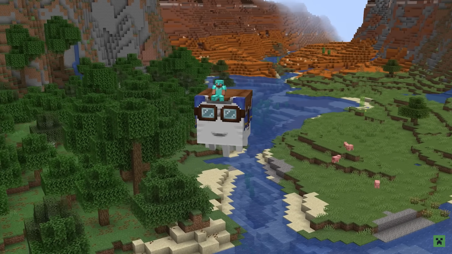 Minecraft เปิดตัว Mobs ใหม่! Ghast แบบขี่ได้!