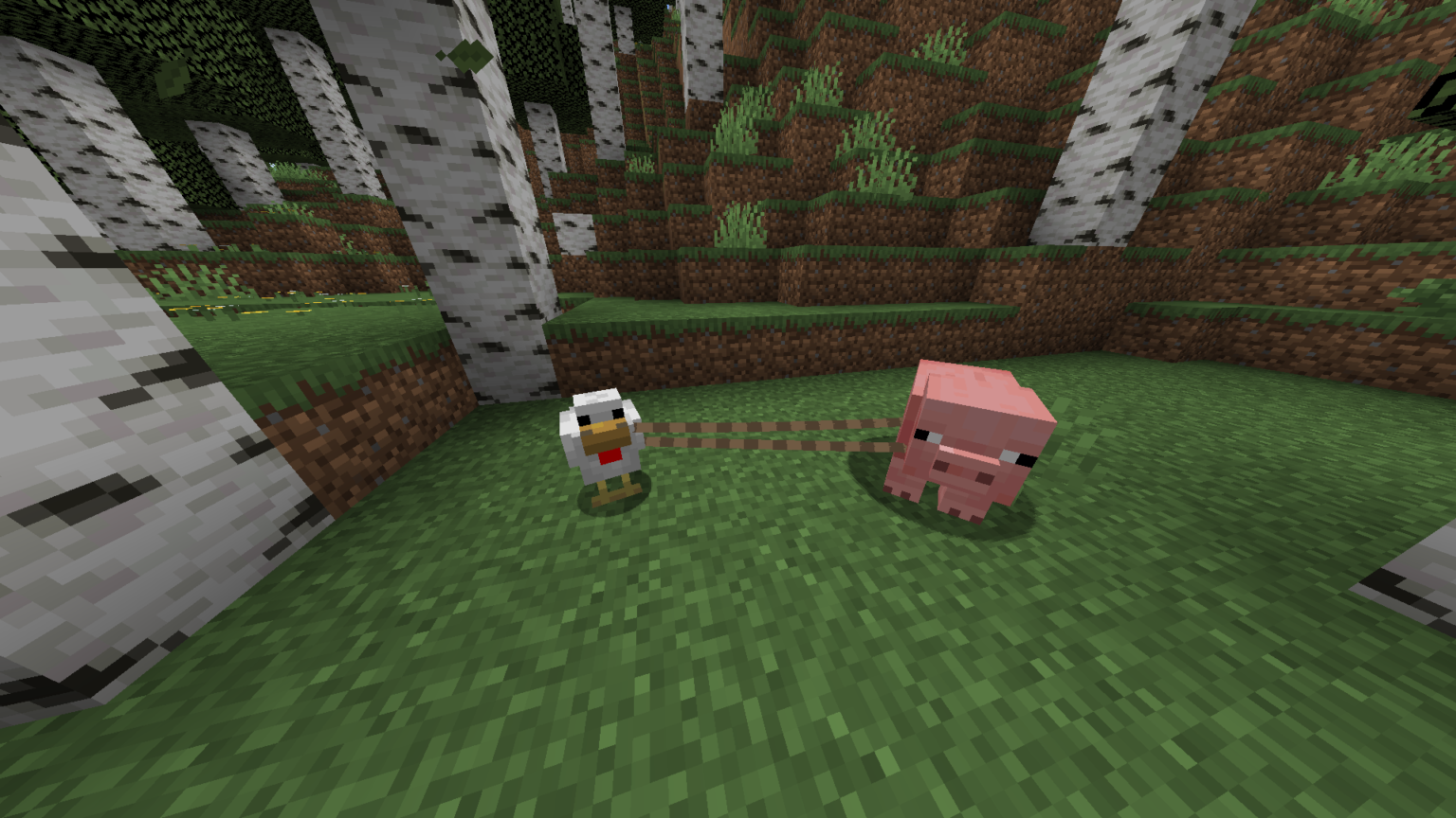 Minecraft เพิ่มวิธีการใช้เชือกให้หลากหลายขึ้น! สามารถพูกกับสัตว์ด้วยกันเองได้แล้ว