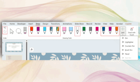 Microsoft ยกระดับการใช้งาน Digital Inking ด้วยปากกาใหม่และการปรับแต่งแท็บ Draw บน Word, Excel, PowerPoint