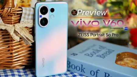 พรีวิว vivo V60 สมาร์ตโฟนใหม่ บาง 7.53 มม. เบา 192 กรัม กล้อง ZEISS แบต 6500mAh