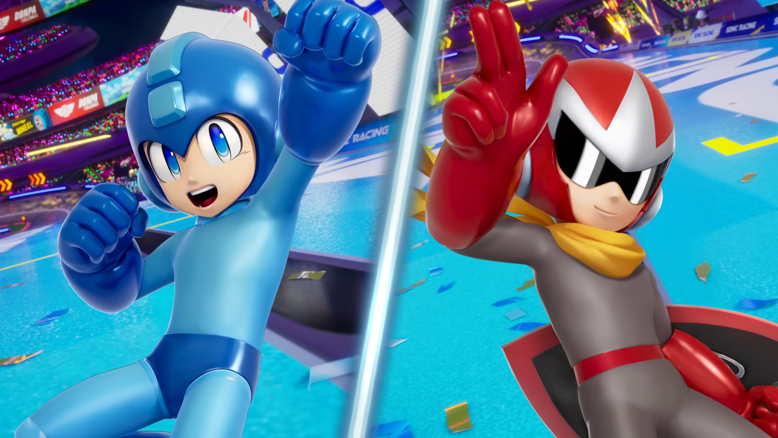 Mega Man & Proto Man ร่วมแข่ง! DLC ใหม่สำหรับ Sonic Racing: CrossWorlds พร้อมแทร็ก Wily Castle