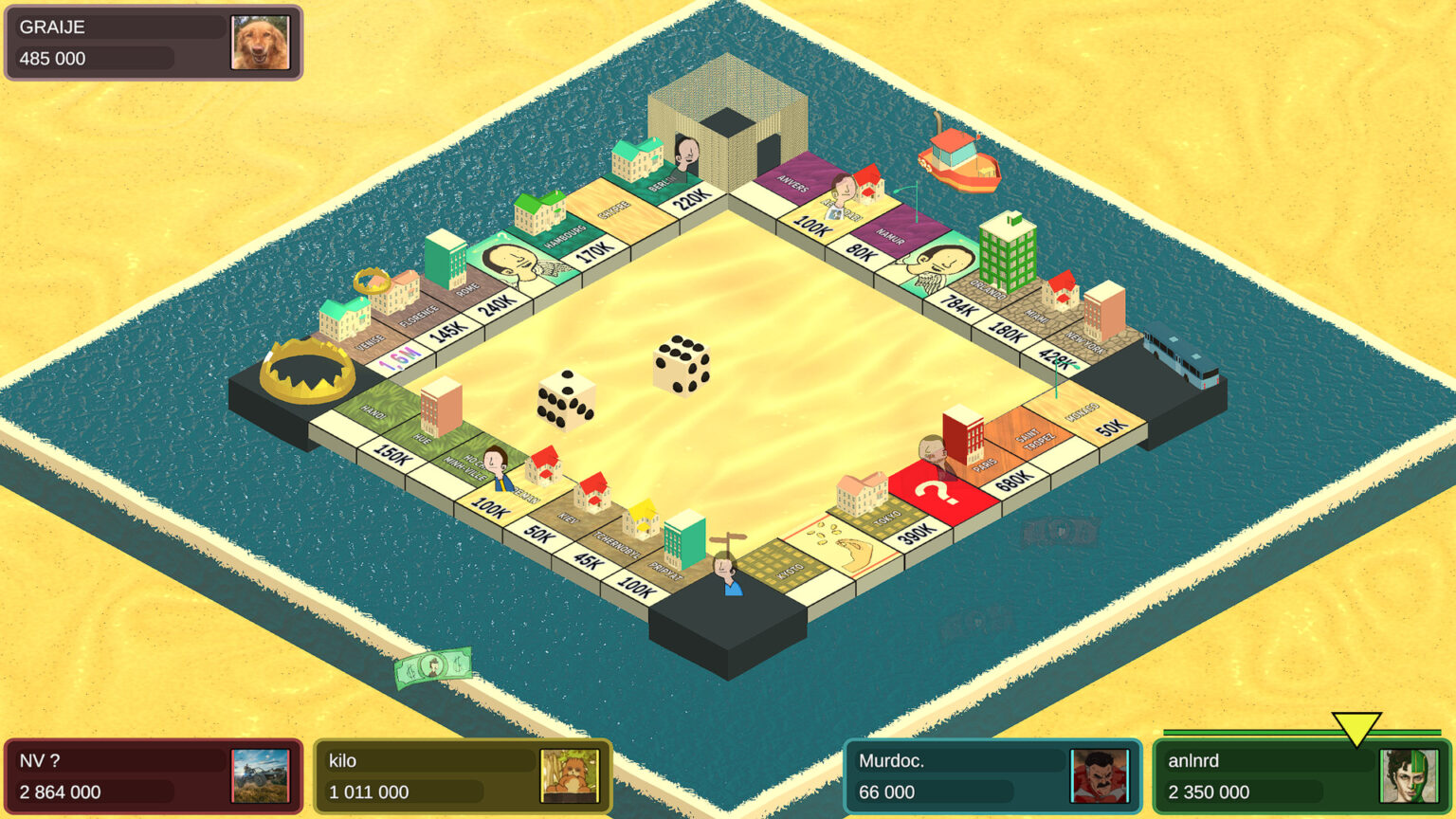 Gromopoli เกมกระดานดิจิทัลบน Steam ที่ได้แรงบันดาลใจจาก Monopoly Go เปิดให้เล่นฟรีแล้ว