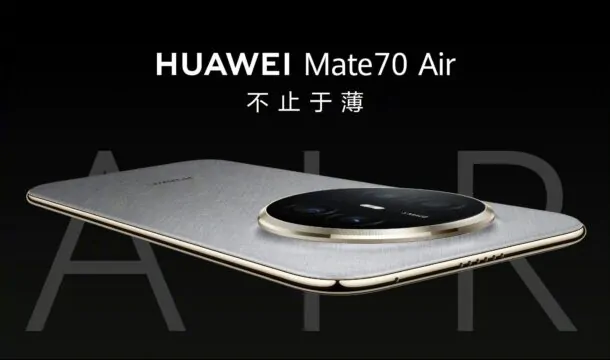 Huawei เปิดตัว Mate 70 Air ในจีนอย่างเป็นทางการ บางเฉียบ 6.6 มม. พร้อมแบต 6,500mAh