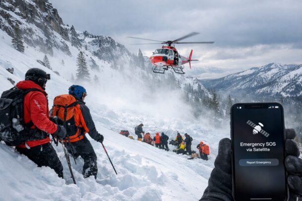 เผยเรื่องราว iPhone ช่วยชีวิต 6 นักสกีด้วย Emergency SOS ผ่านดาวเทียม