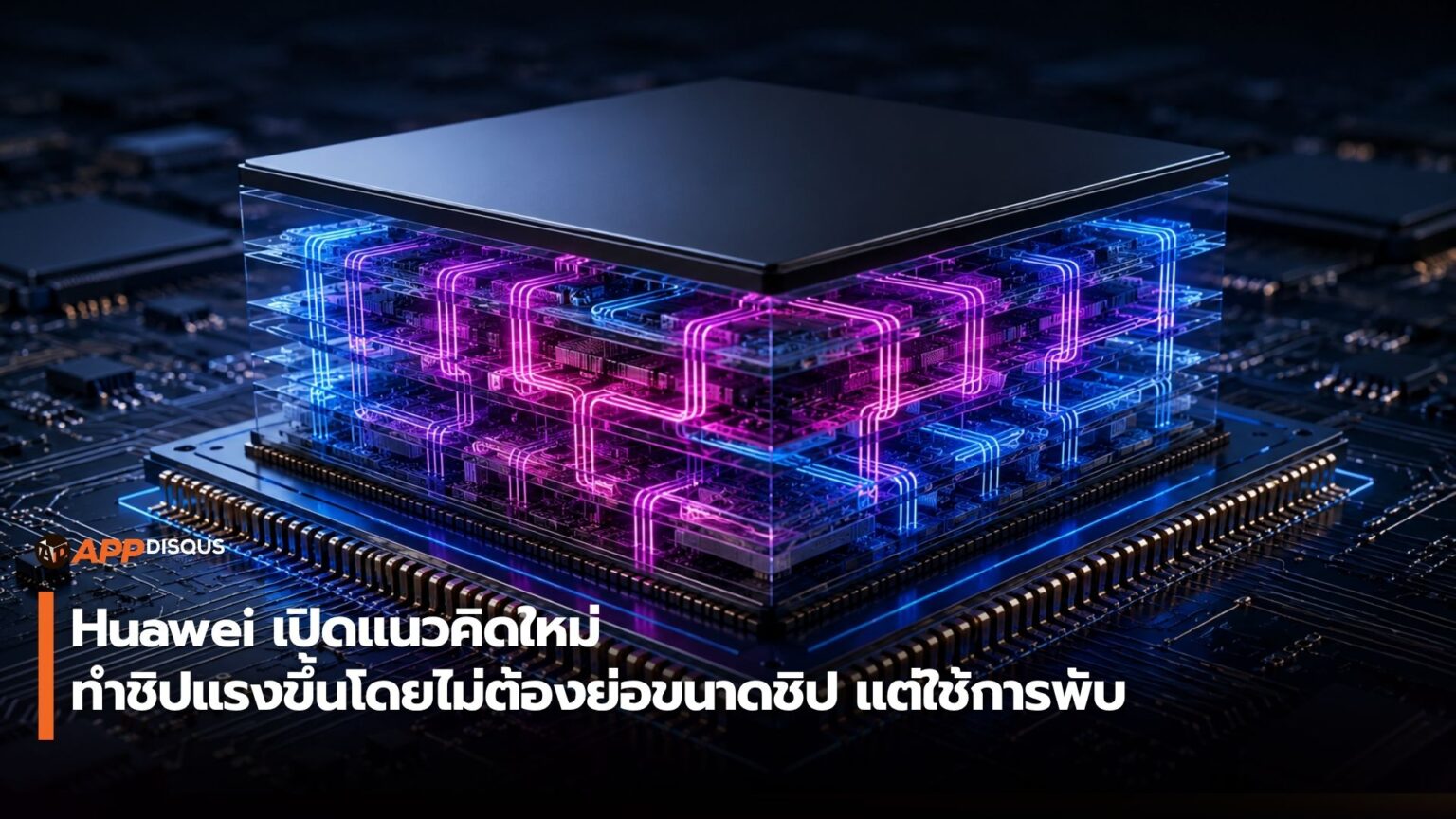 Huawei เปิดแนวคิดใหม่ ทำชิปแรงขึ้นโดยไม่ต้องย่อขนาดชิป