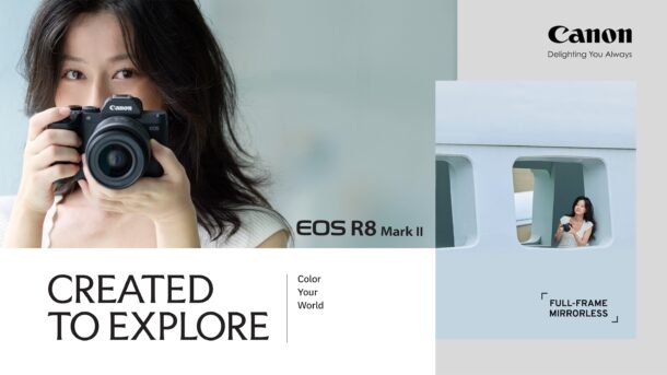 Canon เปิดตัว EOS R8 Mark II กล้องฟูลเฟรม 24.2MP พร้อมถ่ายรัว 40fps และวิดีโอ 4K 60p
