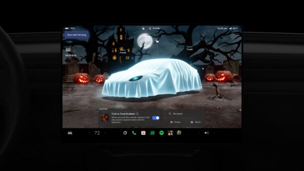 Tesla เปิดโหมด Halloween เปลี่ยนรถเป็นบ้านผีสิงเคลื่อนที่