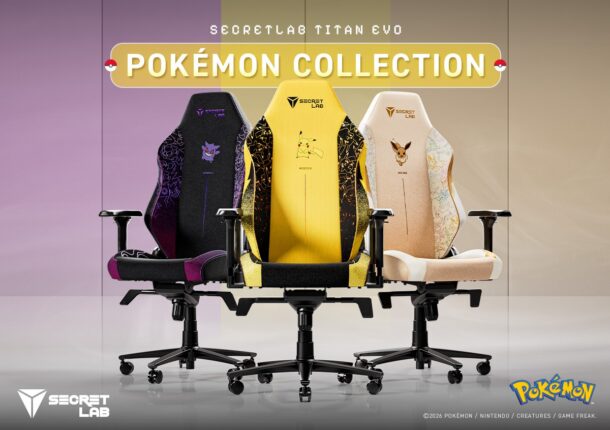 Secretlab เปิดตัว Pokémon Collection ในไทยอย่างเป็นทางการ พร้อมเก้าอี้ TITAN Evo ลาย Pikachu, Gengar และ Eevee